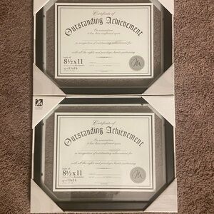 New Malden Black Certificate Frames Set